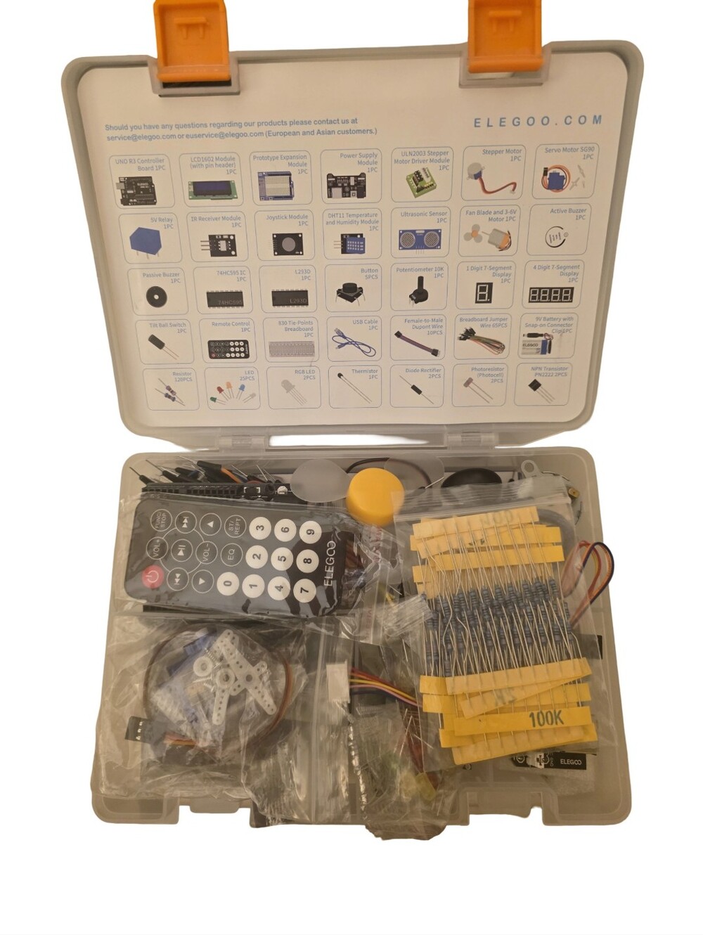 ELEGOO UNO R3 Super Starter Kit Arduino Electronics Project Kit Open Box - Picture 5 of 5